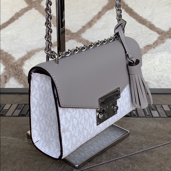 Michael Kors Rose Bright White SM Crossbody - Picture 8 of 16